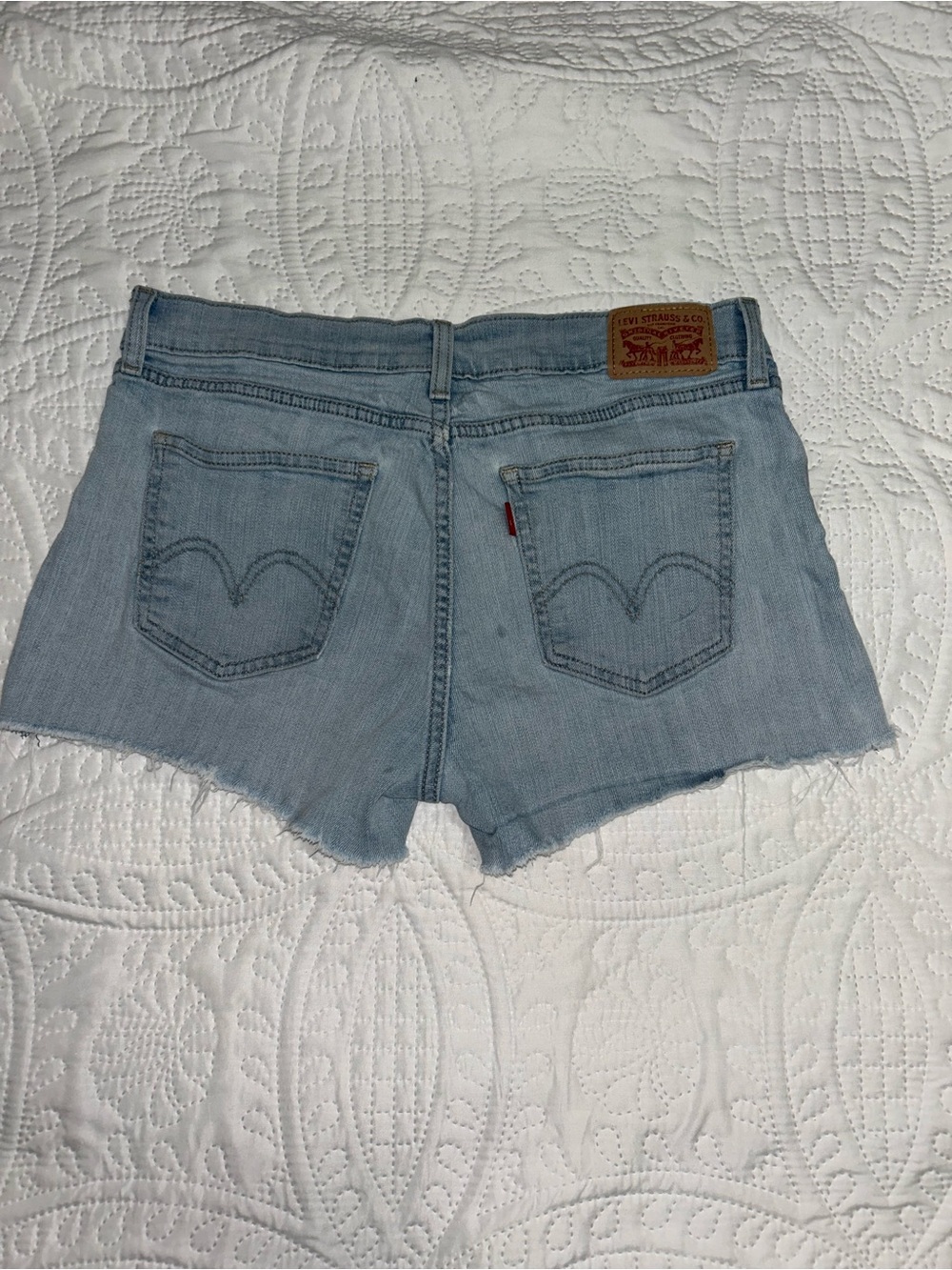 Levi's Light Blue Denim Cutoff Shorts